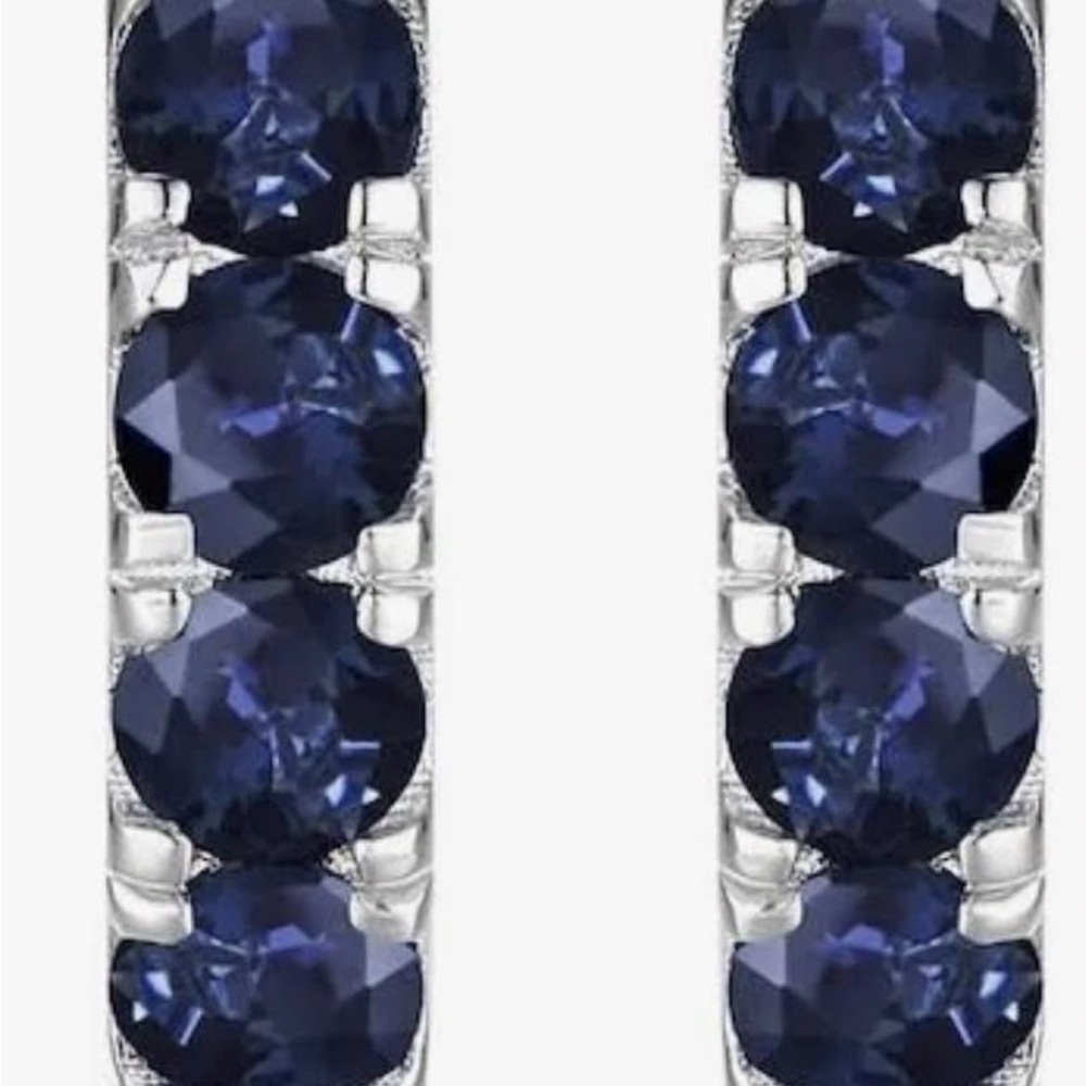 Kay Jewelers Sapphire Elegant white gold Gemstone Earrings